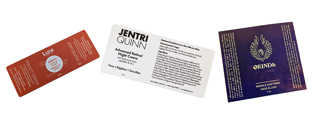 labels with information